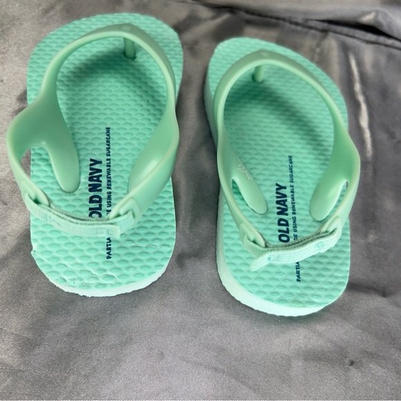 Old‎ Navy Toddler Unisex Size 5 Flip Flops Mint Green NWOT Elastic Back Strap - Picture 5 of 12